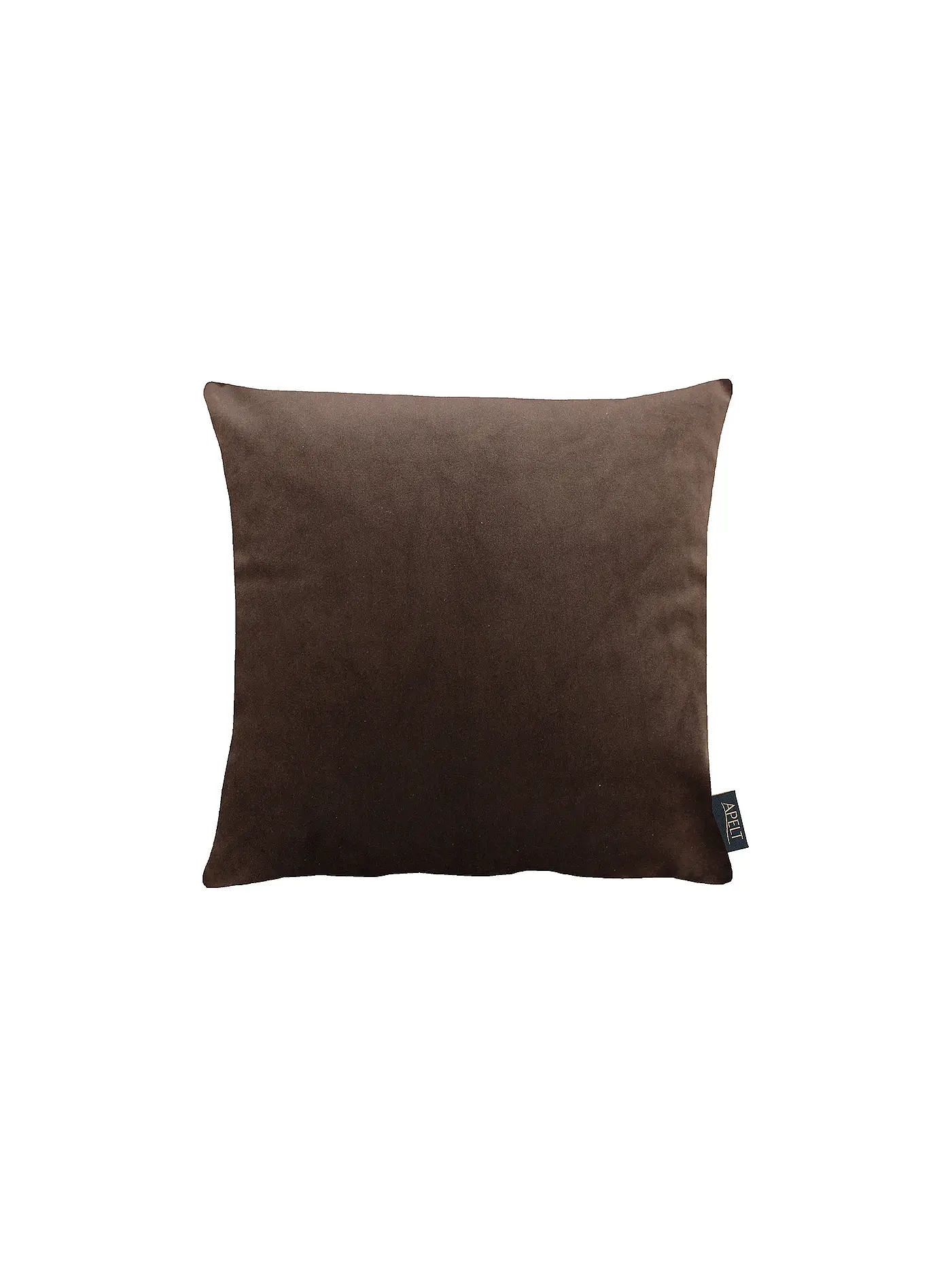 APELT | Samt Kissenhülle 46x46cm Arte Uni Softstyle Braun | 